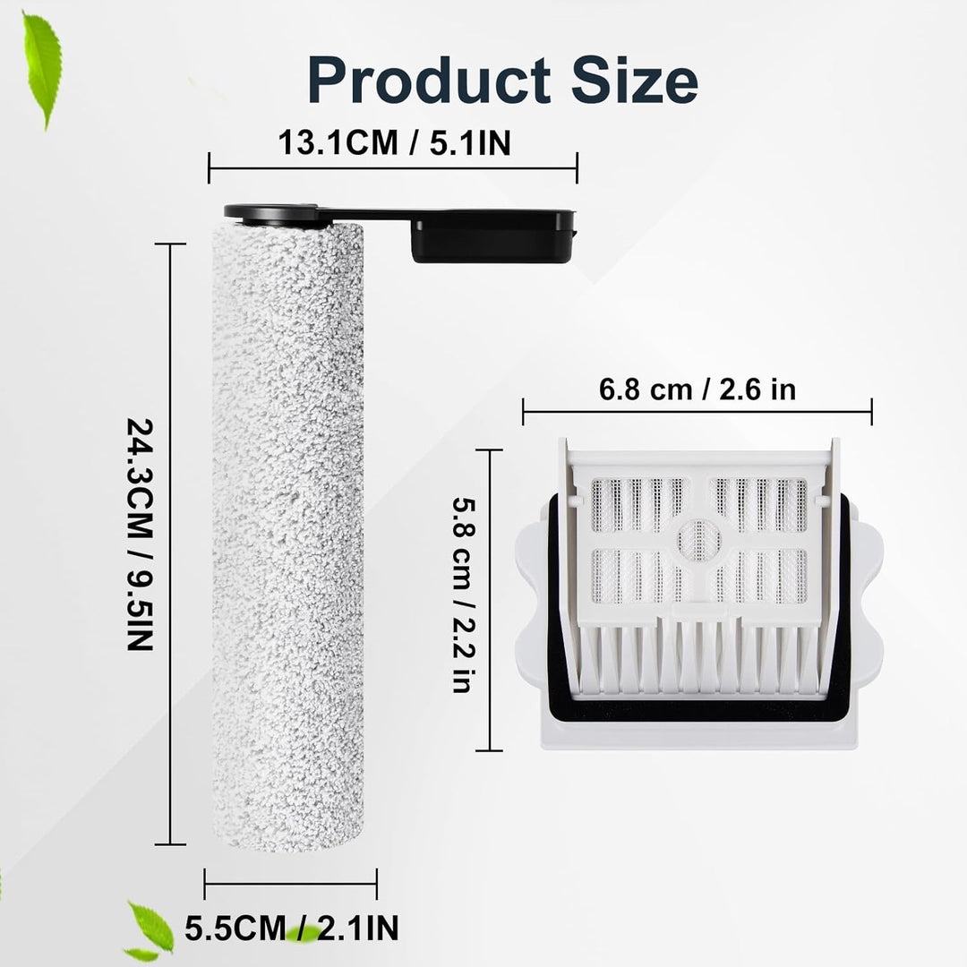 Bürstenrolle Filter Ersatzteile für roborock Flexi Lite Nass- und Trockensauger, 2 Bürstenrollen, 3