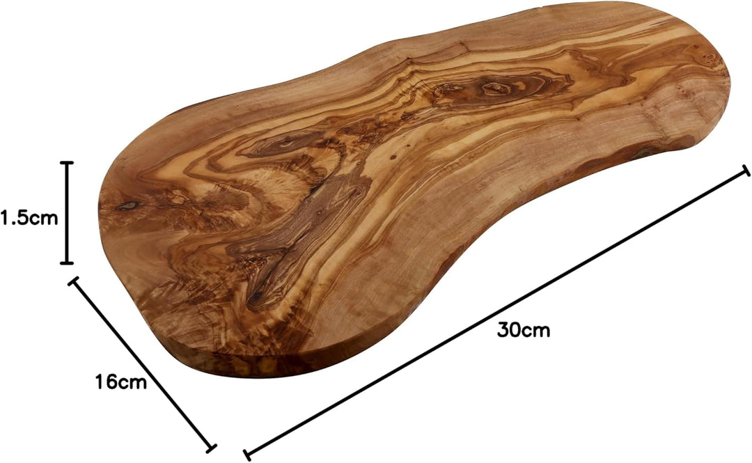 Cleminson Servierbrett aus Olivenholz, 30 x 16 cm