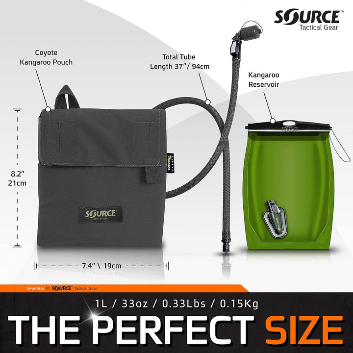Source x Trinkblase, Black, 2 Liter / 70 oz