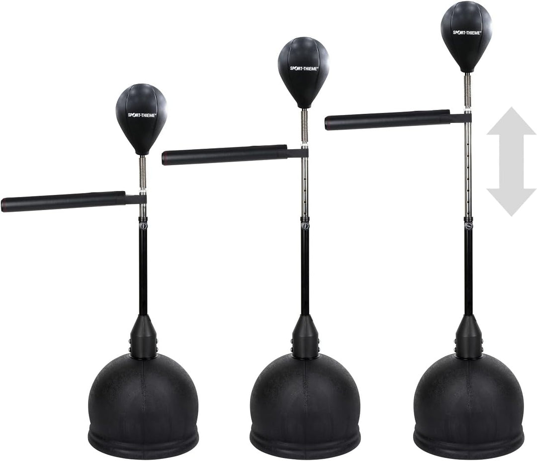 Sport-Thieme Punchingball mit Standfuss höhenverstellbar | Profi-Standboxsack mit Ausleger u. Feder