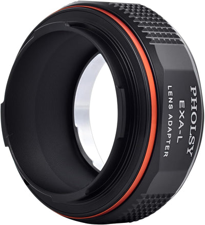 PHOLSY Objektivadapter Kompatibel mit Exakta Mount Objektiv (Nicht Topcon) und L Mount Kameragehäuse
