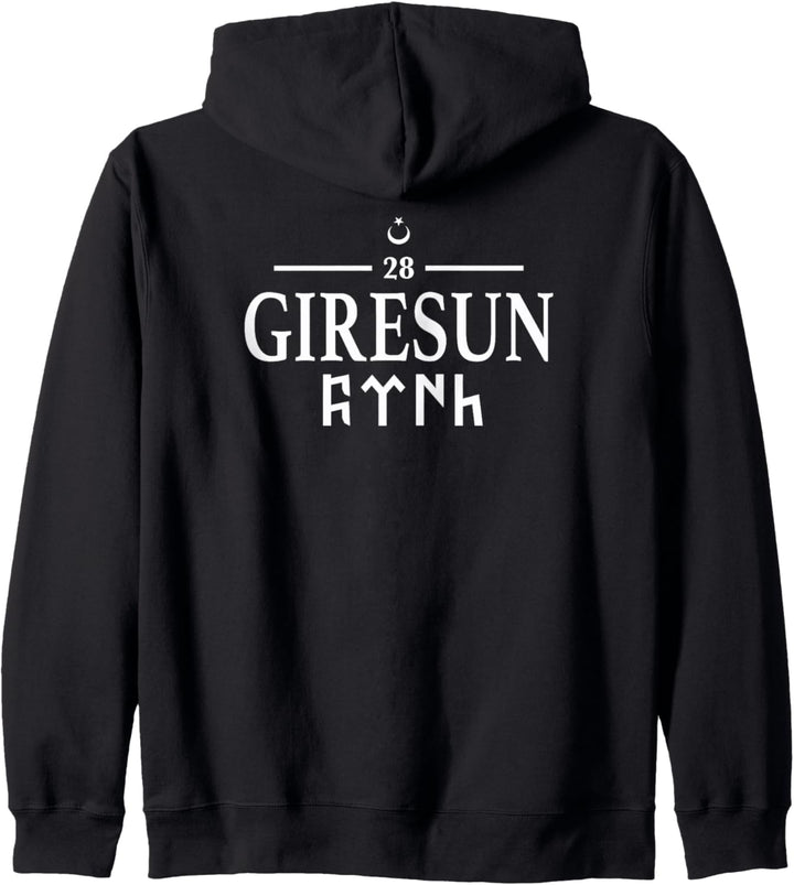 Giresunlu Giresun 28 Göktürk Schrift Göktürkler Türkei Kapuzenjacke