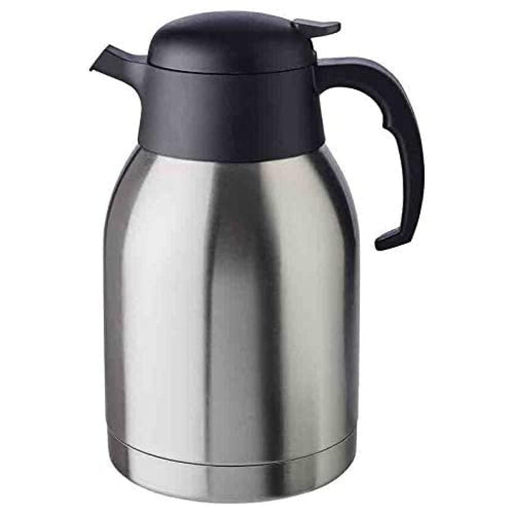 APS Isolierkanne „Classic“, Kaffeekanne mit Drehverschluss, Ø 14 cm, H: 19 cm, doppelwandiger Edelst