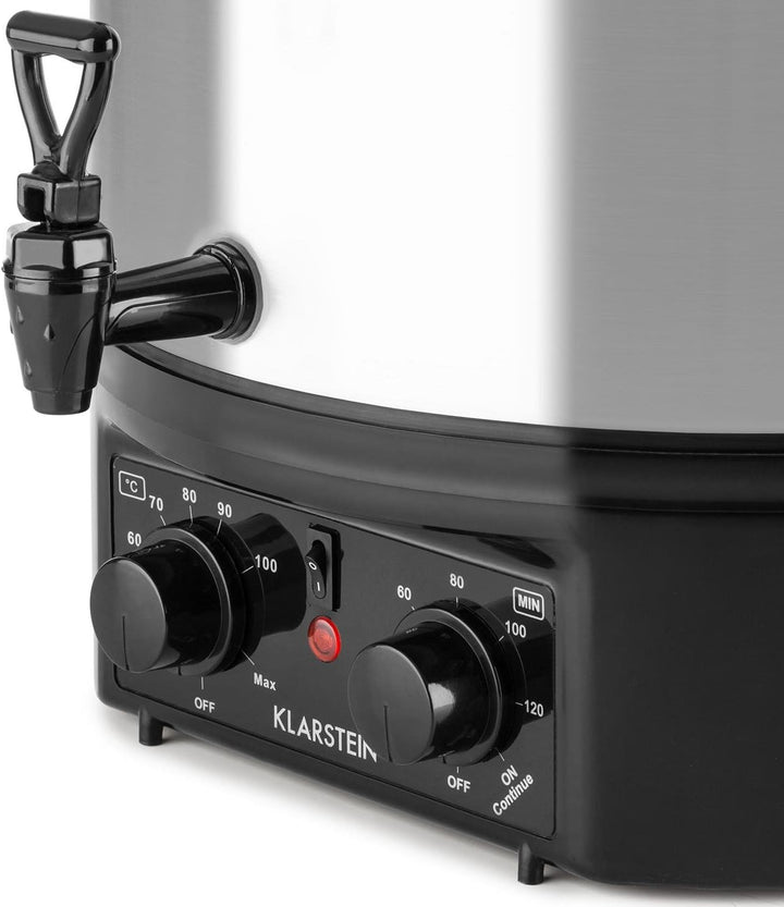 Klarstein Biggie Small - Einkochautomat, Einkochtopf, Einwecktopf, Glühweinautomat, elektrisch, 16L