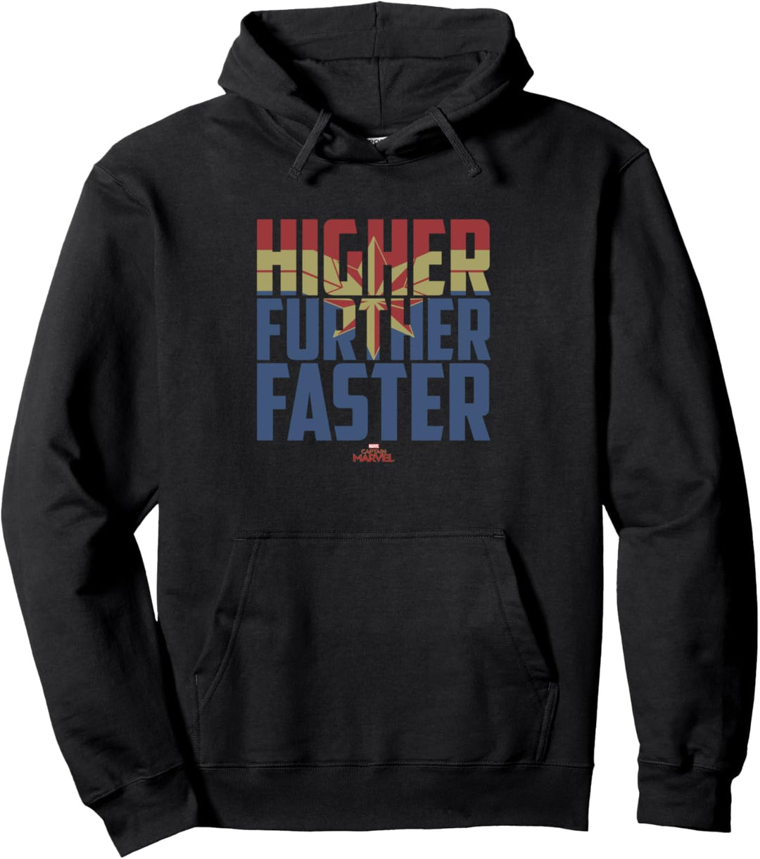 Marvel Captain Marvel Higher Faster Fill Pullover Hoodie