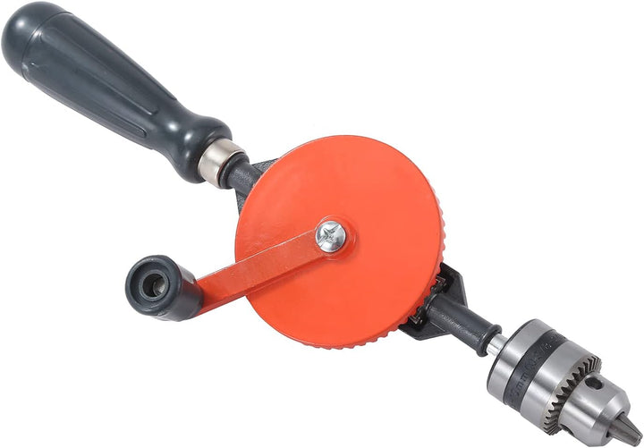 KATSU Handbohrmaschine, 10mm 3/8 Zoll Kapazität Präzisionsfutter Doppelritzel Manuelle Bohrmaschine