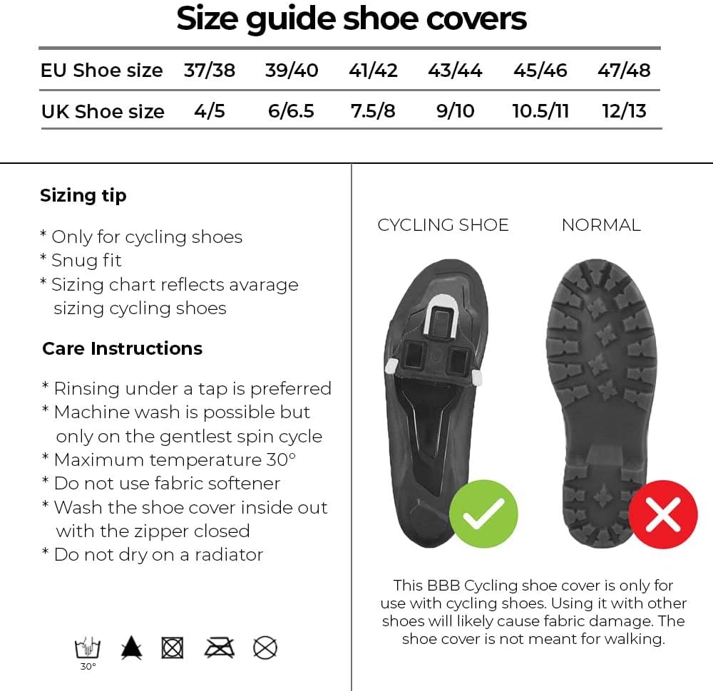 BBB Cycling Fahrrad Überschuhe für Herren und Damen | Thermo Regenschuhüberzug Winter Kälte Uberschu
