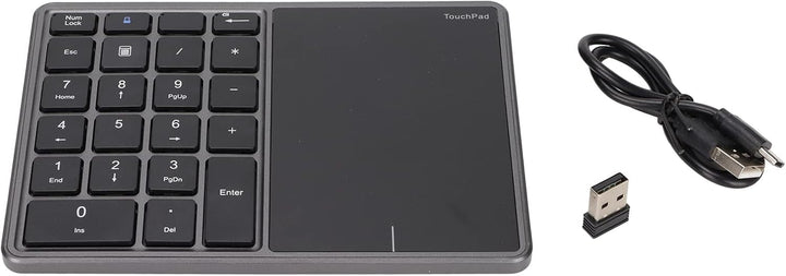 Kabelloser Nummernblock mit Touchpad, Bluetooth-Nummernblock für Laptop, 22 Tasten Wireless BT Dual