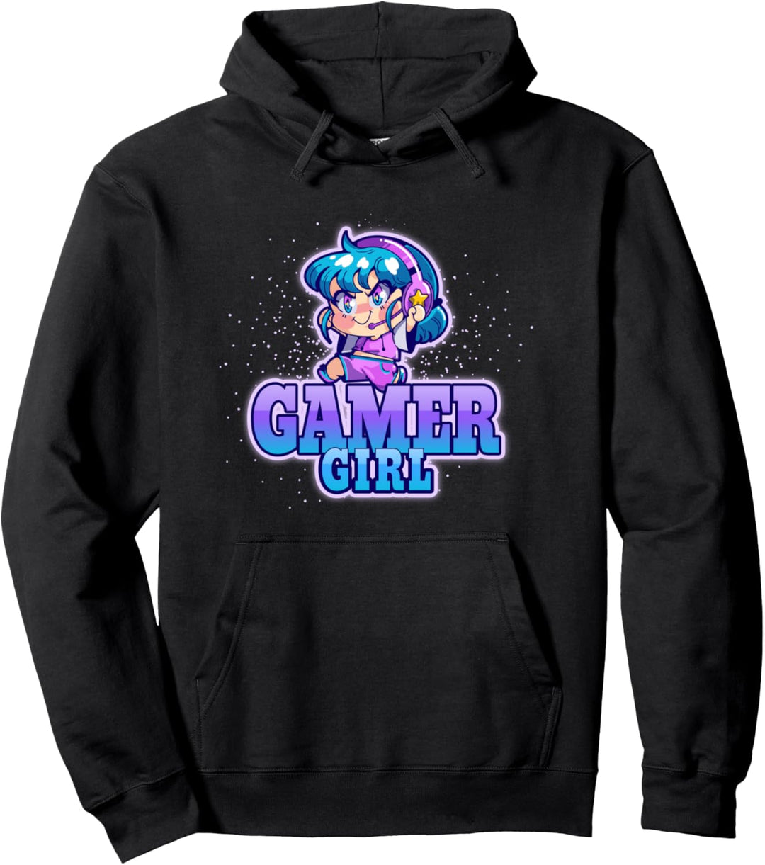 Gamer Girl Anime Manga Videospiele Gaming Pullover Hoodie