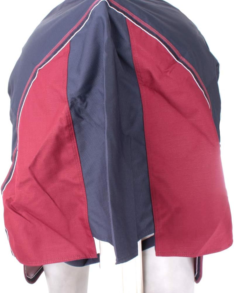 Equitheme Hemd High Neck Tyrex New 1200D ? Farben ? Marineblau/Bordeaux, Grösse der Decke ? 6.6 Mari