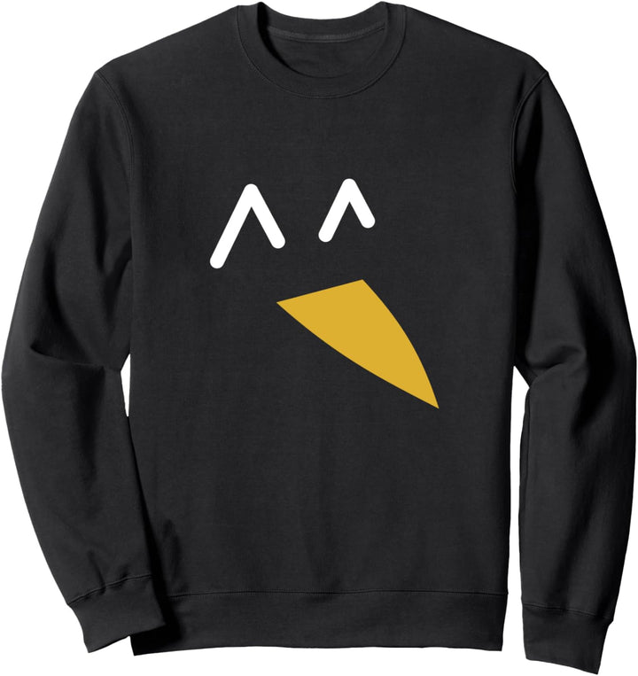 Pinguin - süsses Pinguin-Design in schwarz-weissem und gelbem Sweatshirt