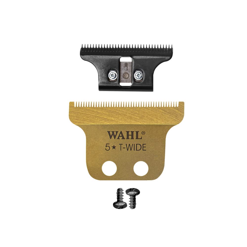 WAHL Gold Detailer T-wide Blade, 0.4mm, 0-Overlap, präzisionsgeschliffen, Ersatzschneidsatz, Ersatz-