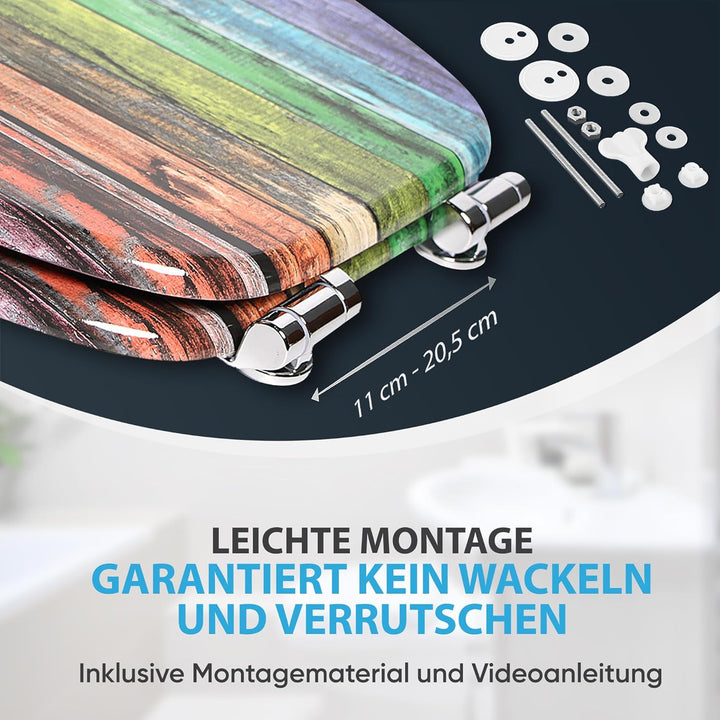 Sanilo WC Sitz mit Absenkautomatik, viele neue Toilettendeckel zur Auswahl, hochwertige Oberfläche,