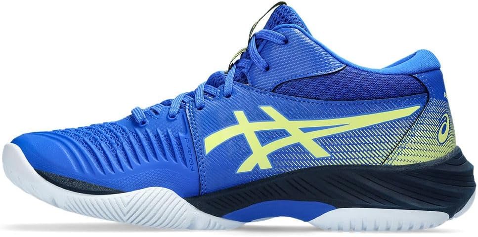 ASICS Damen Netburner Ballistic Ff 3 Sneaker 44 EU Illusion Blue Glow Yellow, 44 EU Illusion Blue Gl