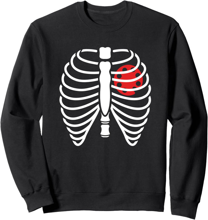 Skelett Röntgen Malerin Halloween-Kostüm Sweatshirt