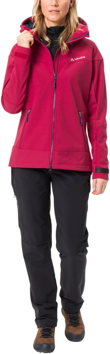VAUDE Damen Women's All Year Elope Softshell Jacket Jacke 34 crimson red, 34 crimson red