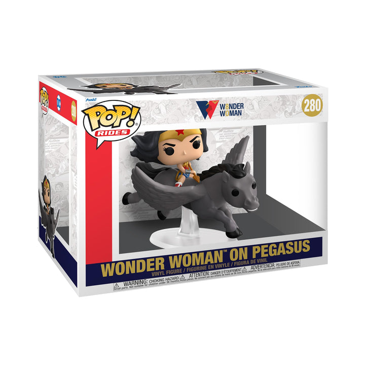 Funko POP! Rides: WW 80th - Wonder Woman On Pegasus - DC Comics - Vinyl-Sammelfigur - Geschenkidee -