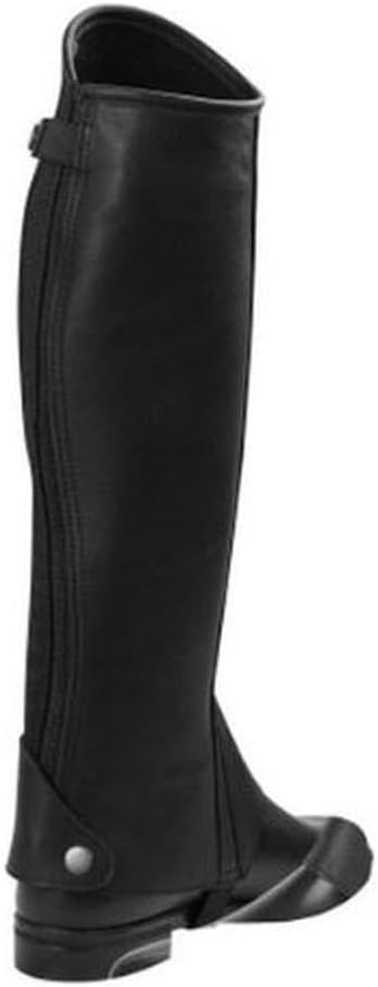Covalliero Minichaps Elasto Leder Elastikeinsatz S Schwarz, S Schwarz
