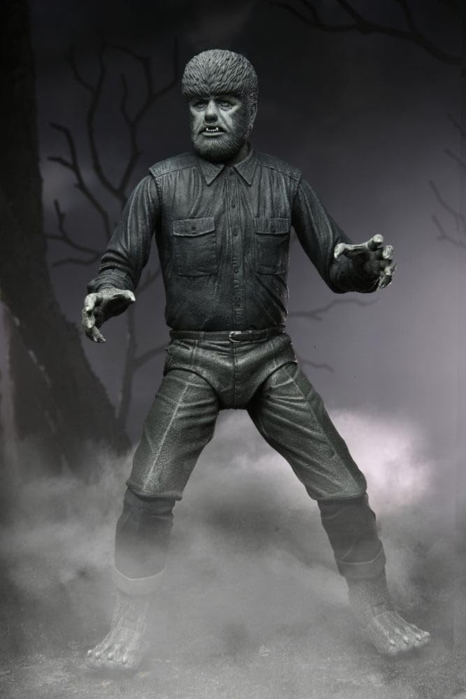 NECA - Universal Monsters Ultimate Wolf Man B&W 7 Action Figure
