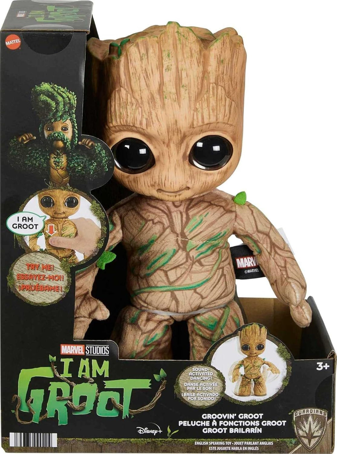 Mattel Marvel I Am Groot: Groovin' Groot Plush (Excl.) (HJM23)