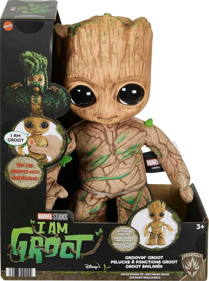 Mattel Marvel I Am Groot: Groovin' Groot Plush (Excl.) (HJM23)