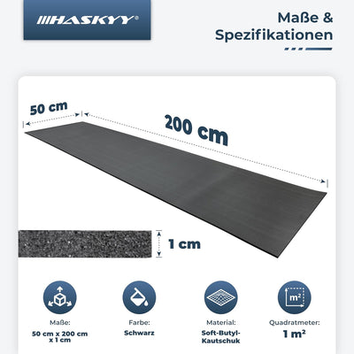 HASKYY 1QM Premium Dämmmatte Akustikmatte selbstklebend Auto Wohnwagen Schallschutzmatte Schaumstoff