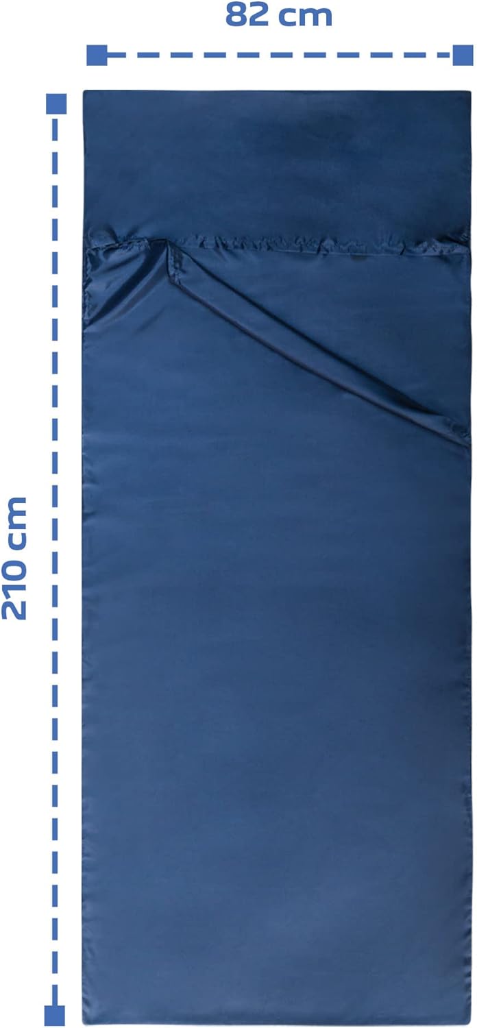 Silkini® - Seidenschlafsack aus 100% Naturseide, Hüttenschlafsack, Inlett, Sommerschlafsack aus echt