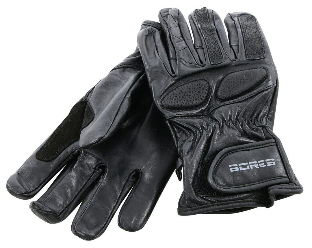Bores DRIVER Motorradhandschuhe, Rindsleder, Schwarz, Grösse 12.0