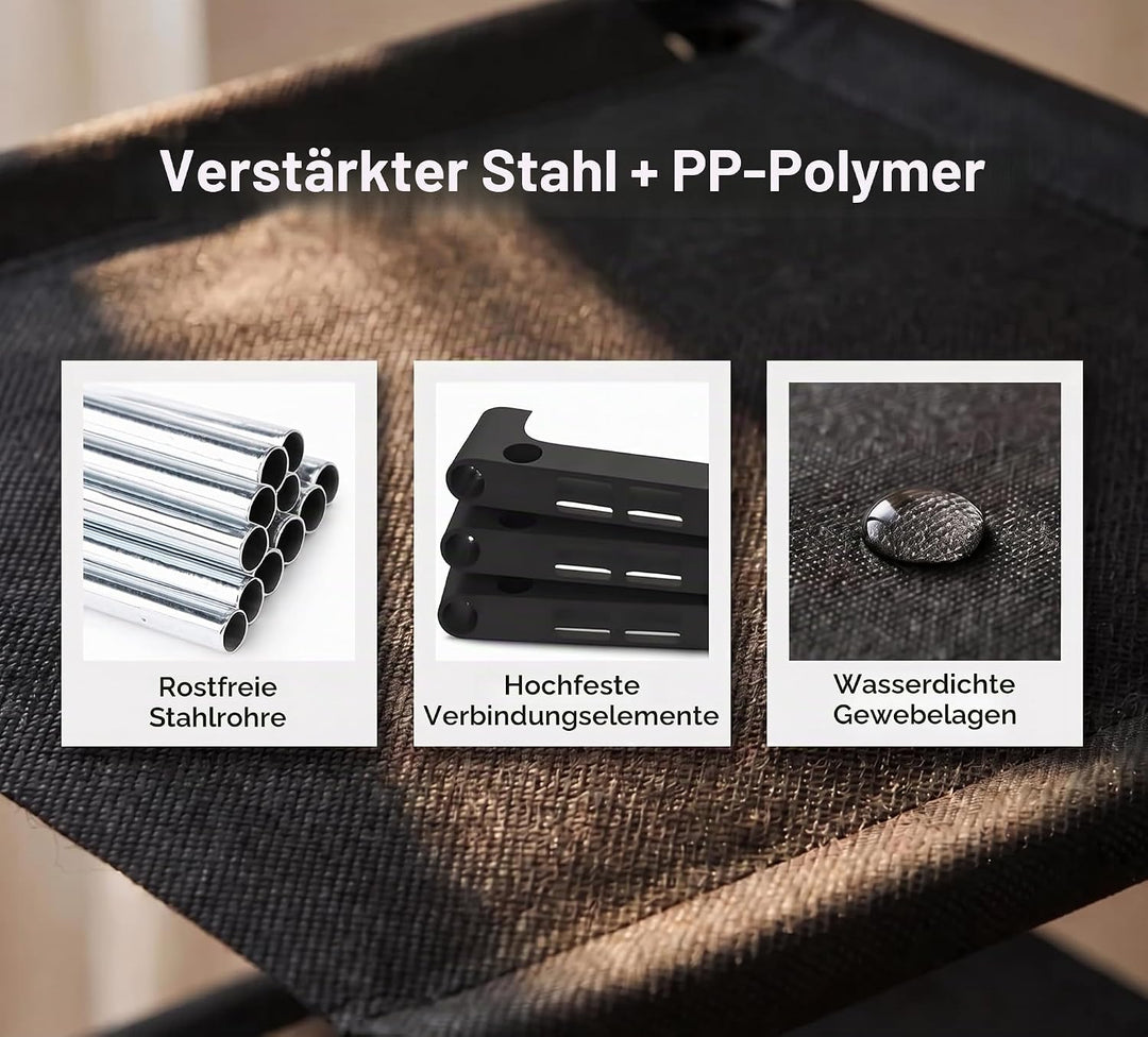 Yeahbo Schuhregal Schmal und Hoch Schwarz mit 6 Ebenen, Schmaler Schuhschrank, Schuhregal Platzspare