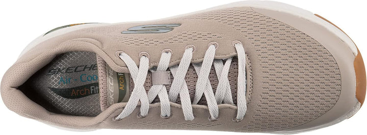 Skechers Arch Fit Herren Turnschuhe 40 EU Taupe Textile Synthetic Trim, 40 EU Taupe Textile Syntheti