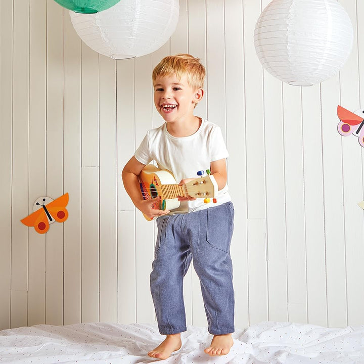 Janod - Gioia Ukulele aus Holz - Musikinstrument für Kinder - Rollenspiel und Musikalische Früherzie