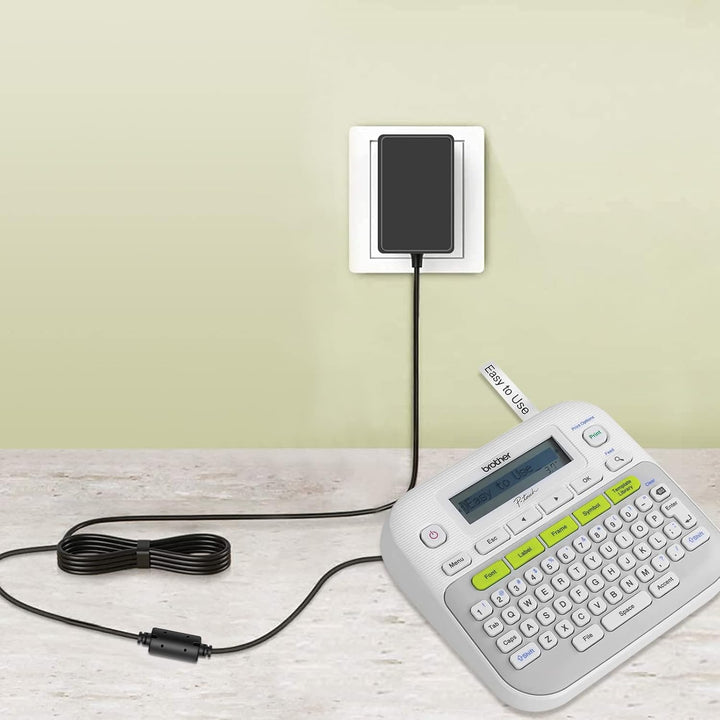 9V Netzteil Netzkabel, kompatibel mit Brother P-Touch Etikettendruckern PT-D210 PT-E100 PT-D200 PT-H