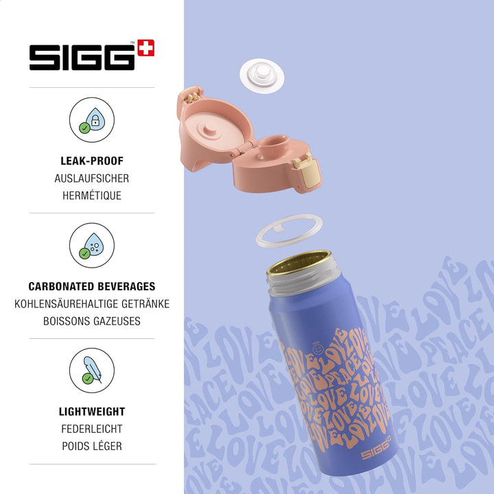 SIGG - Alu Trinkflasche Kinder - WMB ONE - Made in Switzerland - Für Kohlensäurehaltige Getränke Gee