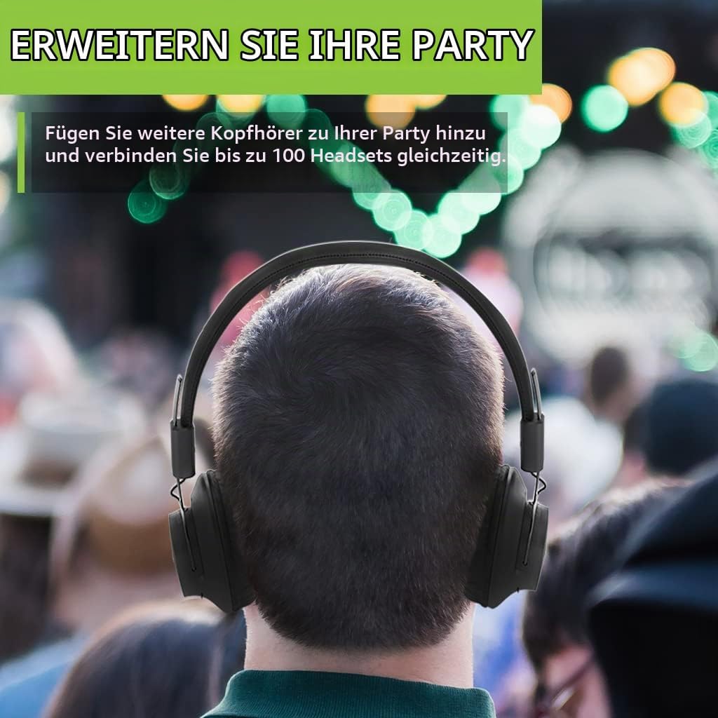 Avantree Addieren-on 2.4G RF Kabellose Kopfhörer (Audition) Mehrfaches Abhörsystem Kompatibel mit[Qu
