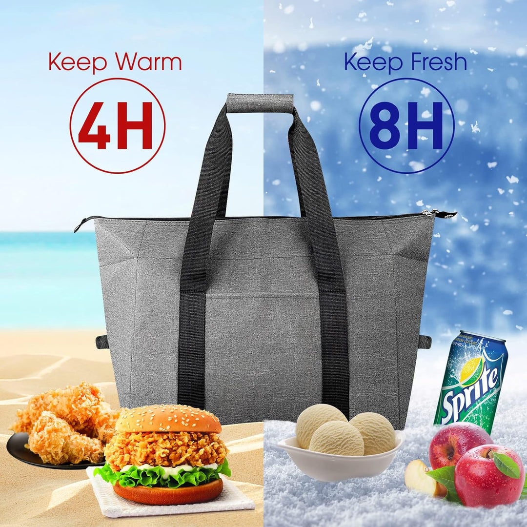 Nvseaty Kühltasche Faltbar 20L - Hält Ihre Lebensmittel Frisch und Kühl - Perfekt für Camping und Pi