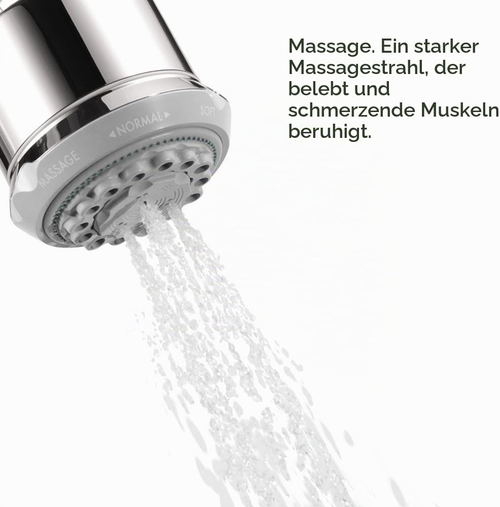 Hansgrohe HG28496001 Clubmaster Showerhead, Chrome, 4.02 x 3.54 x 3.54 inches, Chrome
