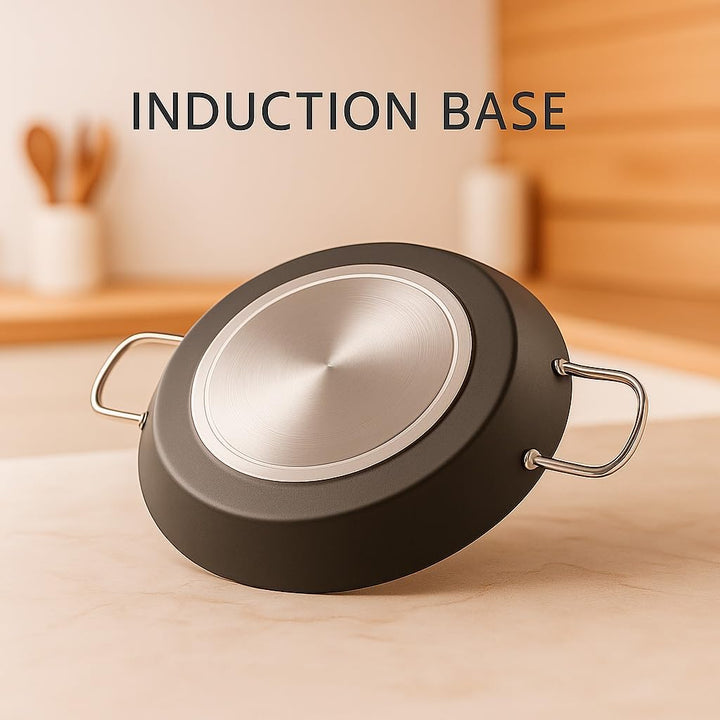 WECOOK! Kratha Paella-Pfanne Induction, 30 cm, 4 Portionen, Antihaftbeschichtung XYLAN PLUS, Ökologi