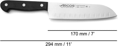 Arcos 286004 Serie Universal - Santoku Messer Messer Asiatischer ArtAsian Knife - Klinge mit Granton