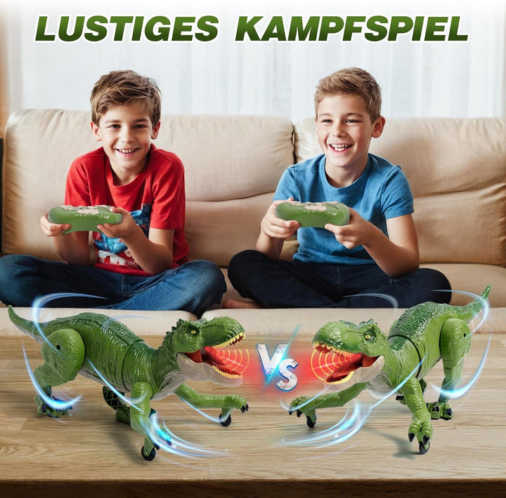Sunrad Kinder Ferngesteuertes Dinosaurier Spielzeug,Elektronik T-Rex Dino Spielzeug mit Sprühen, Lic