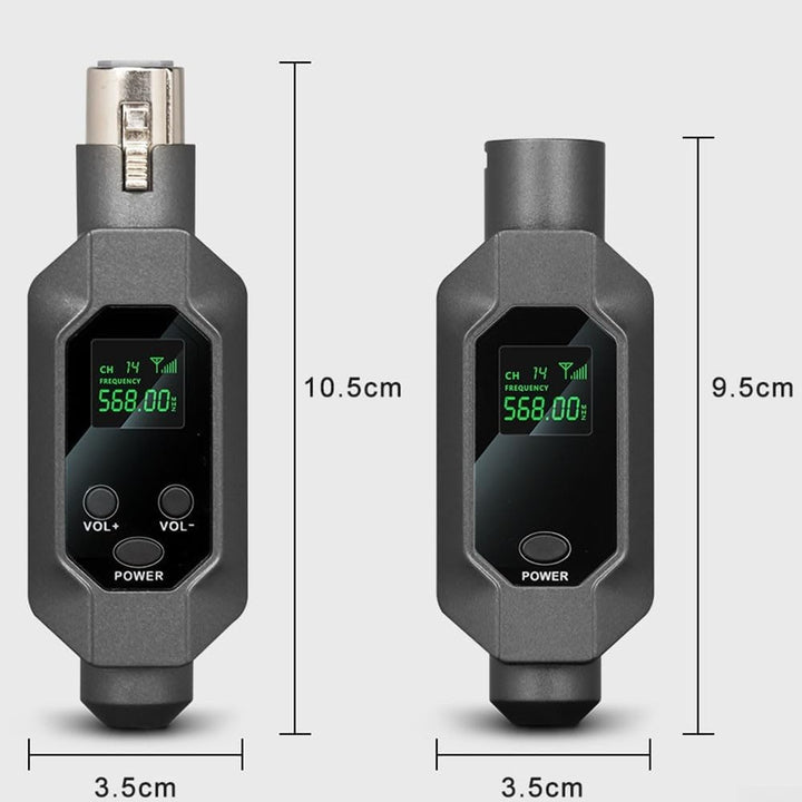 Kabelloses Mikrofon, Audio-Sender und Empfängersystem, XLR-Mikrofonadapter für dynamisches Mikrofon,