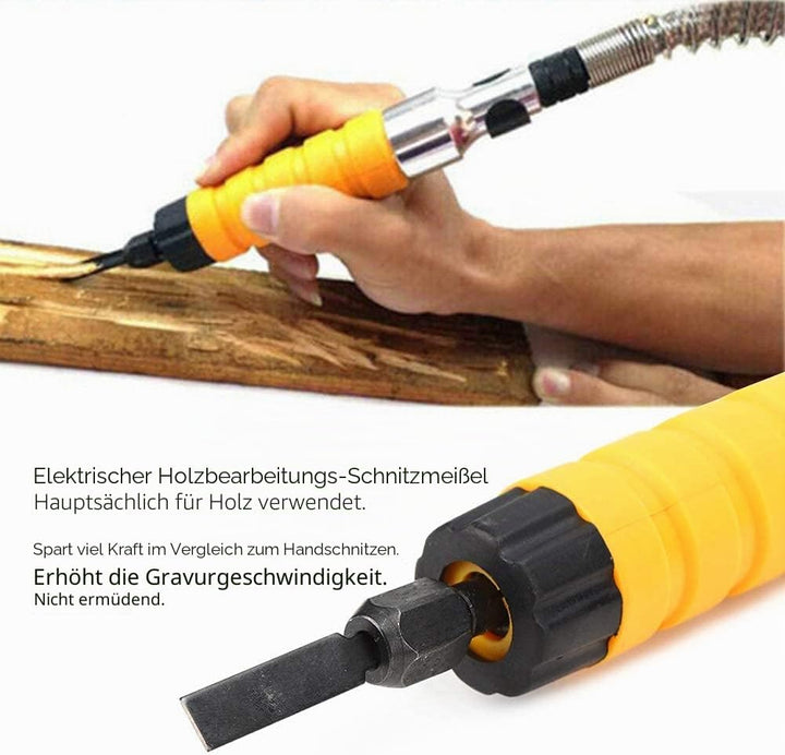 Elektrischer Holzmeissel Set, Elektrisches Holzschnitzwerkzeug, Elektrischer Holzbearbeitungs Schnit