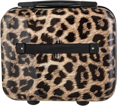 Koffer Reisekoffer Hartschalen Trolly Puccini® Beverly Hills (Leopard Beige 6, Beautycase) Leopard B