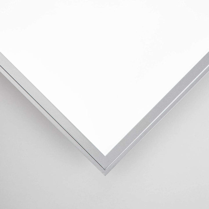 BRILLIANT Lampe Alissa LED Deckenaufbau-Paneel 40x40cm silber/weiss | 1x 32W LED integriert (Samsung