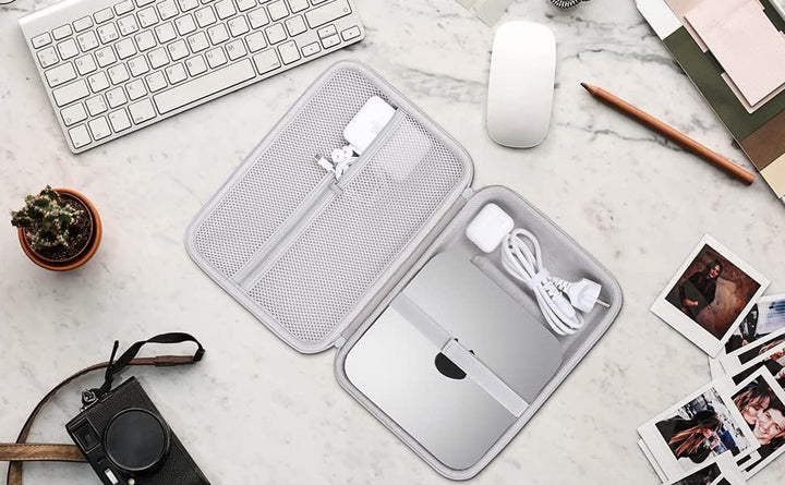 co2CREA Hart Reise Schutz Hülle Etui Tasche für Apple Mac M2 chip/Mac mini M2 Pro/M1 Desktop PC für