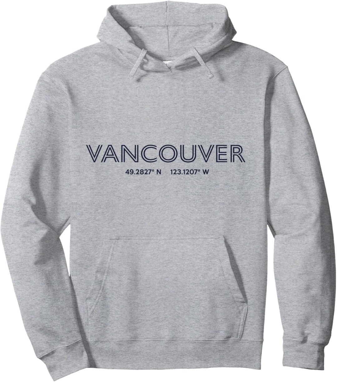 Kanada City Coordinates – Vancouver Pullover Hoodie
