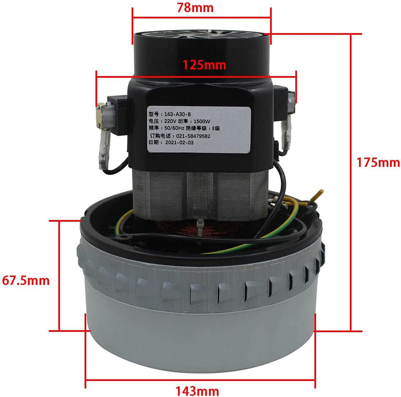 Saugmotor saugturbine 1000w 1200w 1500w ersatzmotor staubsauger staubsaugermotor nasssauger auto 220