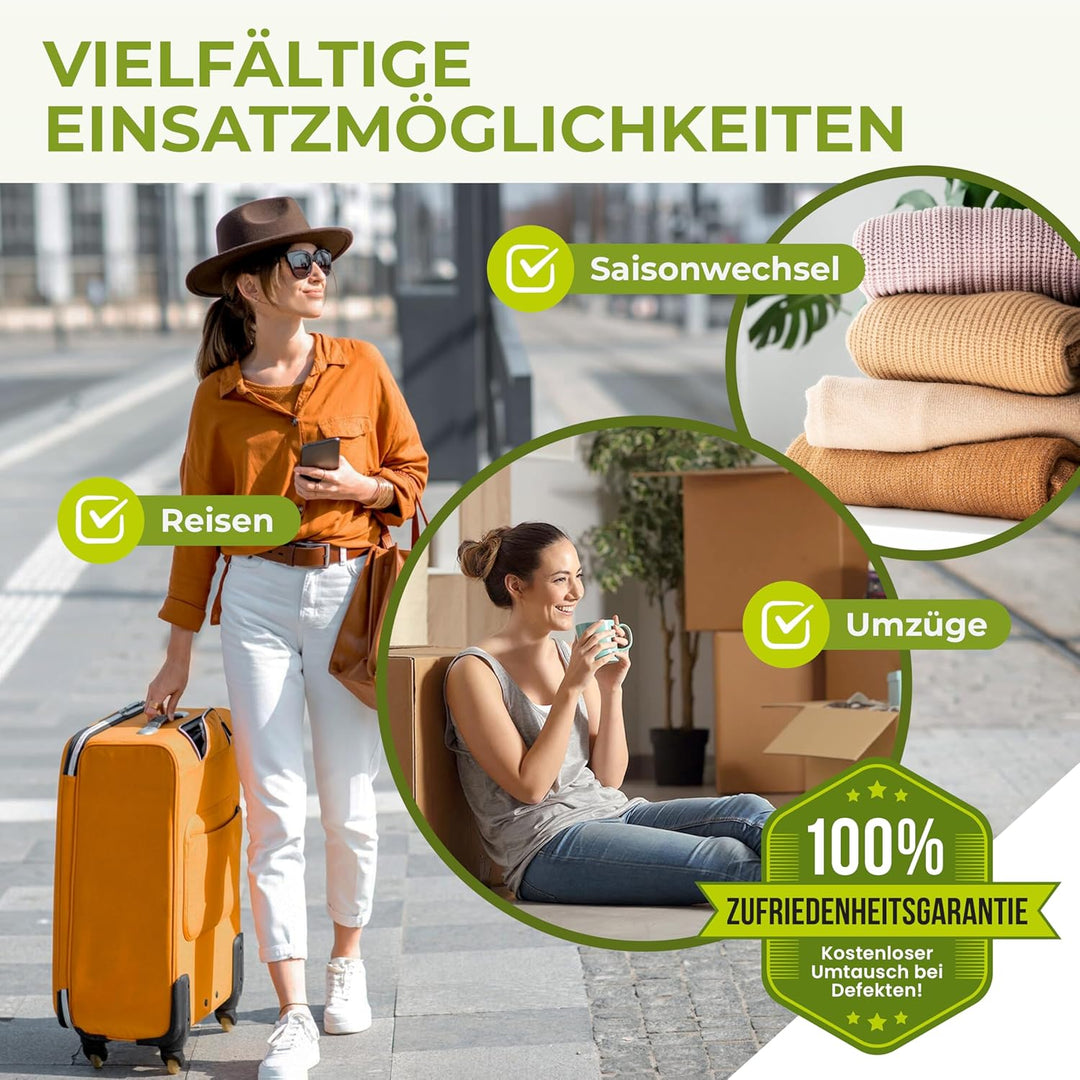 NORDIC® - Vakuumbeutel 6x Grösse M (70x50cm) - BPA Frei - Vakuumbeutel für Kleidung,Kissen etc. - Va