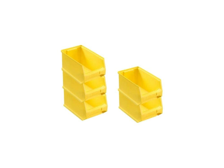 SparSet 5x Gelbe Sichtlagerbox 3.0 | HxBxT 12,5x14,5x23,5cm | 2,8 Liter | Sichtlagerbehälter, Sichtl