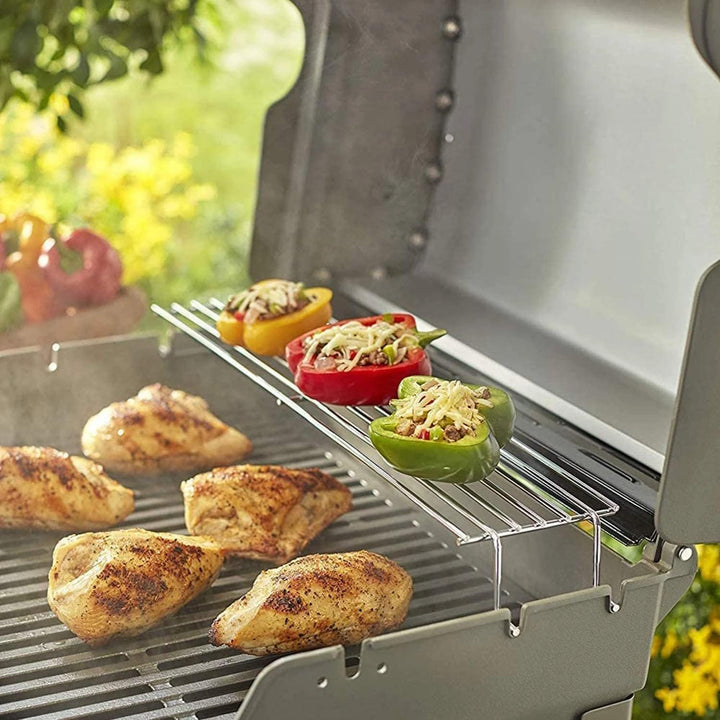 7641 63CM Edelstahl warmhalterost für weber spirit 300 Serie 320 e320 e310 e330 gbs, grillrost für w