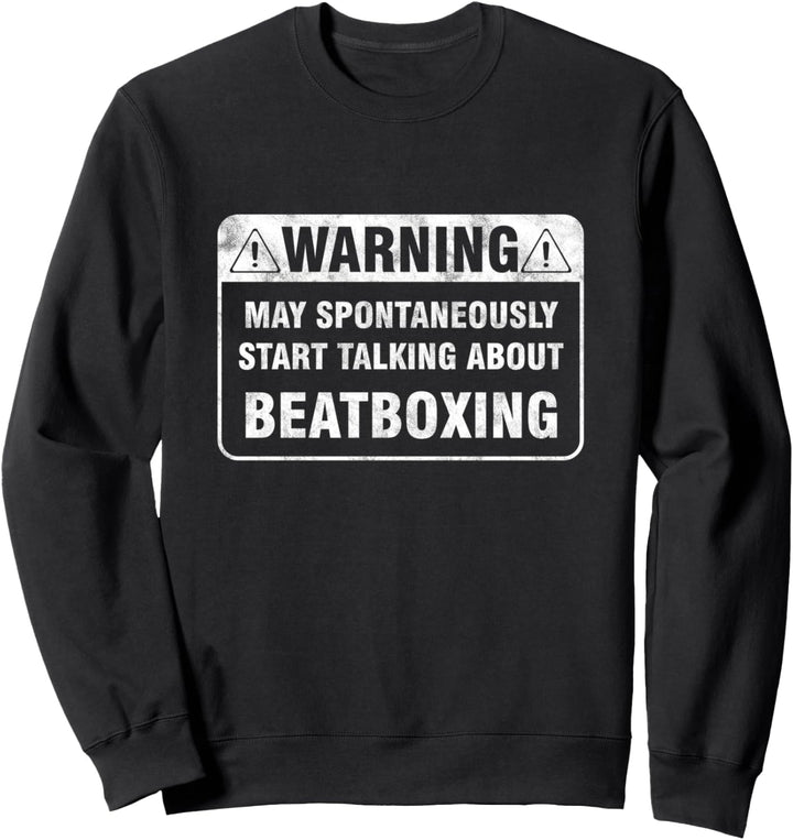 Cooler Künstler Beatbox Beatboxer Sänger Ghetto Hiphop Rap Sweatshirt